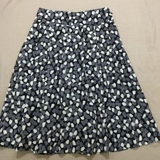 Rara gonna svasata Burberry Black Label blu navy bianca modello astratto S