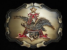 PH01154 NOS VINTAGE 1981  ANHEUSER-BUSCH  BEER BREWING COMPANY BELT BUCKLE