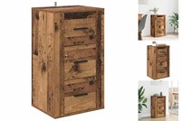 Kommode Schubladenschrank Sideboard Mit Schubladen Altholz 40X33X70 Cm Holz
