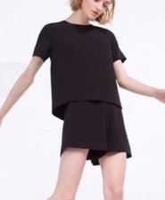 Zara Jumpsuit Romper Black Size Large