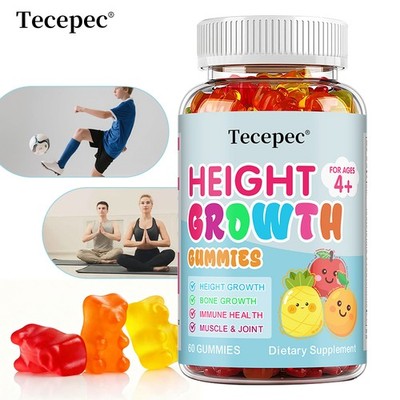 Calcium Zinc Vitamin D3 K2 Gummies Immune Bone Height Growth Muscle Health US