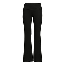 No Boundaries Foldover Flare Legging Pants Black XS, M, L,  XL