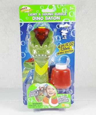 light up dinosaur bubble wand