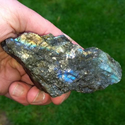 Rohstein Labradorit Labradorite Nr.7P Spektrolith Fantasie 0,36Kg Zen Phantasie