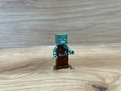 Lego  Minecraft 21164 21178   Drowned Zombie   Minifigur   min088   WIE NEU 