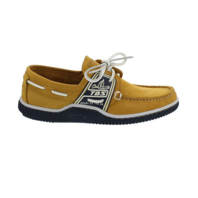 TBS GLOBEK Sailing Shoe, Bateau Vachette Cee Dee, Nubuck, Jaune D8009 Yellow