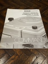 KOHLER COMMAND 11-16 HP VERTICAL CRANKSHAFT   ENGINE OWNER'S MANUAL