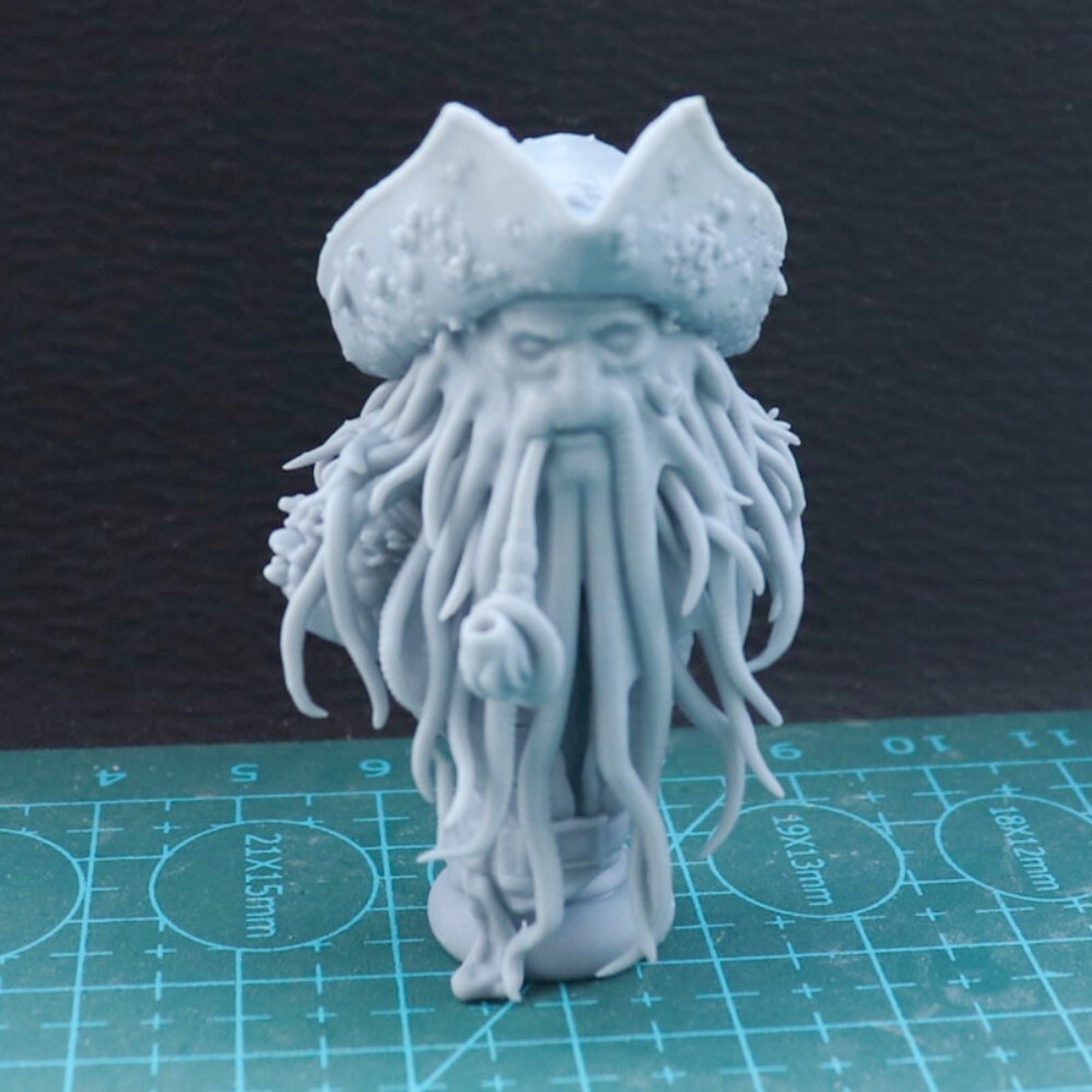 60mm resin figure model Pirates of the Caribbean octopus