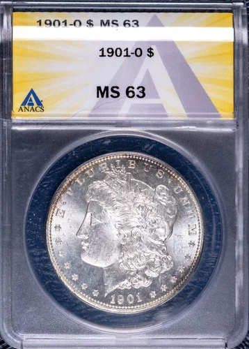 1901-O $1 Silver Morgan Dollar MS 63 ANACS # 7786765 + Bonus