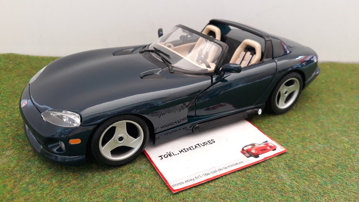 Pièce Fixation Pour Miniature Dodge Viper RT10 1/18 Burago #B03 - Occasion, Manque Pare-brise