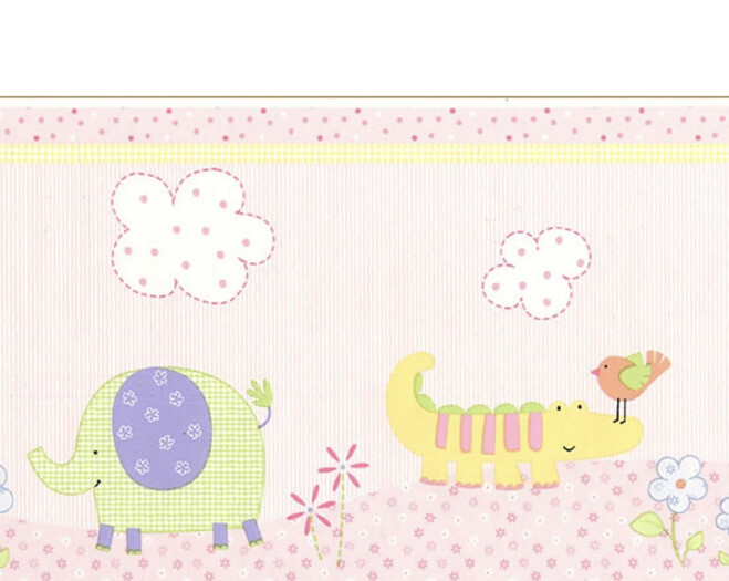 Lambs & Ivy Decorative Wall Border Prepasted Jungle Luv 30' x 8" Nursery eBay