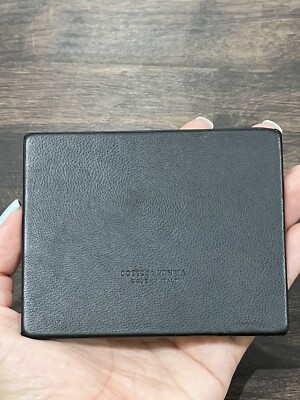 ボッテガヴェネタ　コンパクトハンドミラー　黒 BOTTEGA VENETA Black Leather Lined Personal Pocket Face Mirror (A2