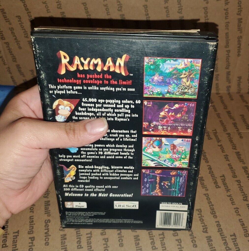 Jogo Rayman - PS1 (Long Box) - MeuGameUsado