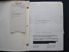 DELIRIOUS - ORIGINAL FILM SCRIPT Actor JERRY ORBACH'S COPY - JOHN CANDY Film