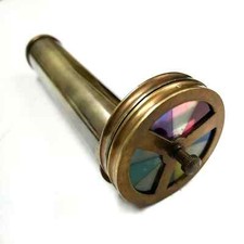 Antique Brass Kaleidoscope Telescope Collectible Gift & Home Decor