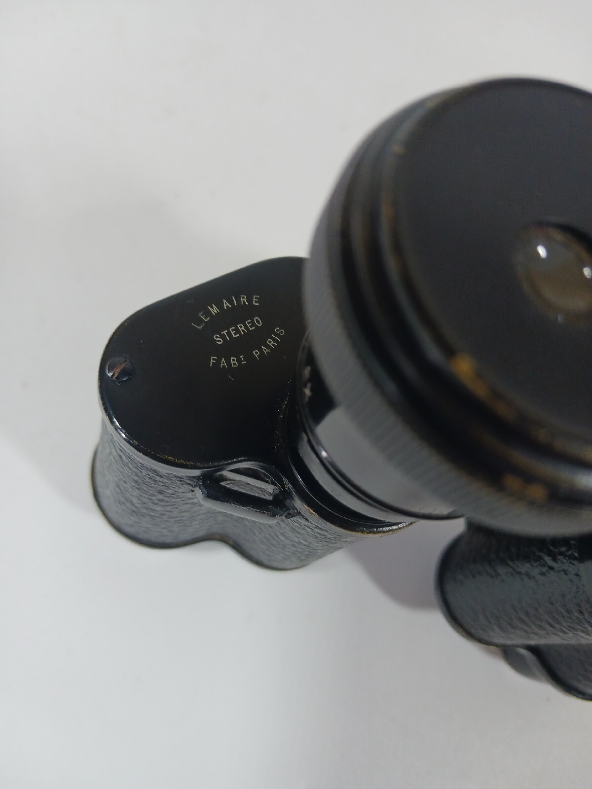 Antique LEMAIRE Paris Binoculars Stereo Leather wrapped 6810x Museum