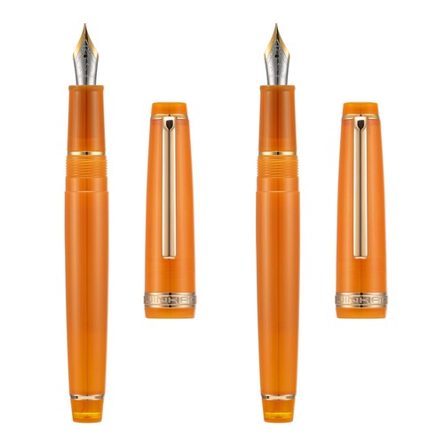 Jinhao 82 Füllfederhalter, Goldene Zierleiste, Extra Feine Feder
