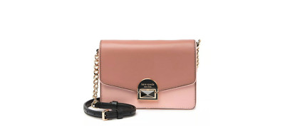NWT Kate Spade Leather Two Tone Crossbody Bag, MSRP $349 - Small, Pink, Mauve