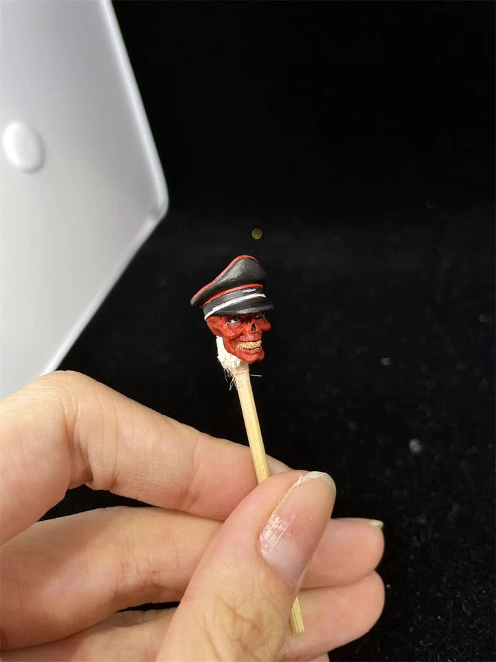 Figura de acción pintada 1/18 calavera roja Johann Shmidt cabeza esculpida ajuste 3,75"" Foto 3 de 3