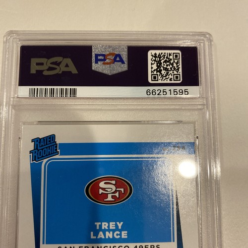 2021 Donruss Trey Lance Rated Rookie RC PSA 10 Cowboys Investment #254 - Picture 3 of 5