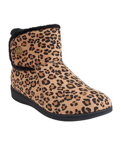 Faux Suede Boots - Tan Leopard | eBay