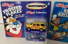 Kellogg's Frosted Flakes & Rice Krispies Matchbox Collectible Cars Lot Of 2