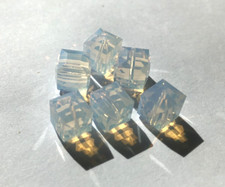 Swarovski Crystal Cubes 8mm 288 pc/FP White Opal 5601