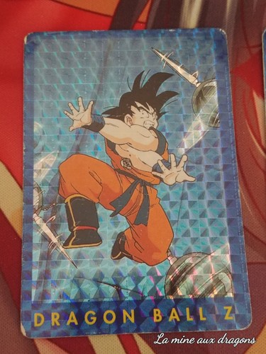 Dragon Ball Z Series Part 1 n 74 Card DBZ Panini Blue Prism Holo Foil Goku