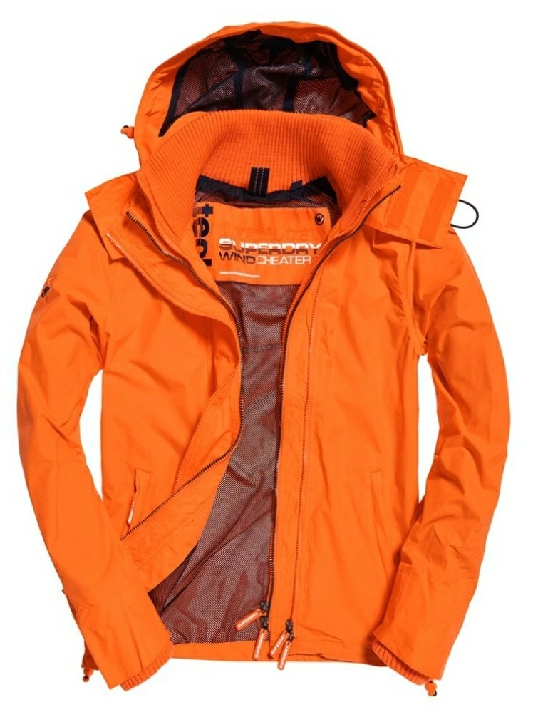 Superdry Mens Windcheater Size XXL Orange eBay