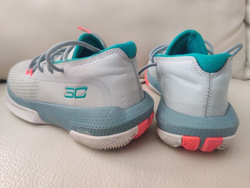 Under Armour Steph Curry Basketball Shoes youth 5.5 SC 3ZER0 III womens 7 teal - Picture 5 of 14