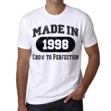 Men's Graphic T-Shirt Grow to Perfection Made in 1998 26th Birthday Anniversary