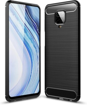 BLACK COVER for Xiaomi Redmi Note 9 Pro Max Soft TPU CARBON SILICONE CASE