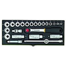 Proxxon 23110 - Set chiavi a tubo, 3/8", 24 pezzi 