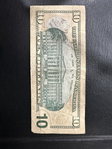 fancy serial number 10 dollar bill 2013 - Picture 4 of 4