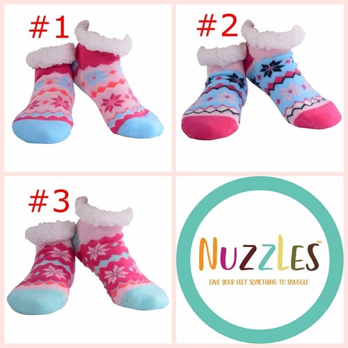 SLUMBIES NUZZLES Women Furry Non-Slip Slipper Soft Bedding Sock Foot Pals Gift - Bild 2 von 15