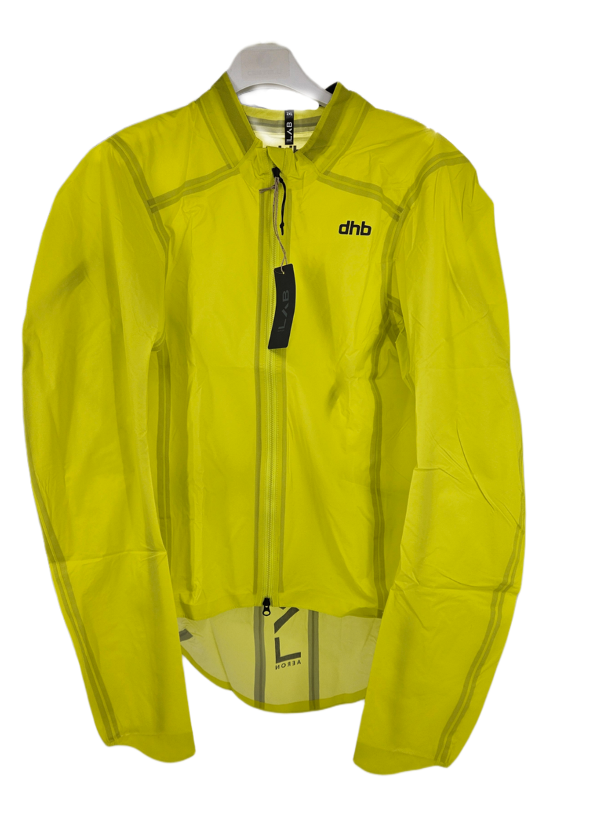 DHB Aeron Lab Ultralight Waterproof Jacket SS22 in Sulphur
