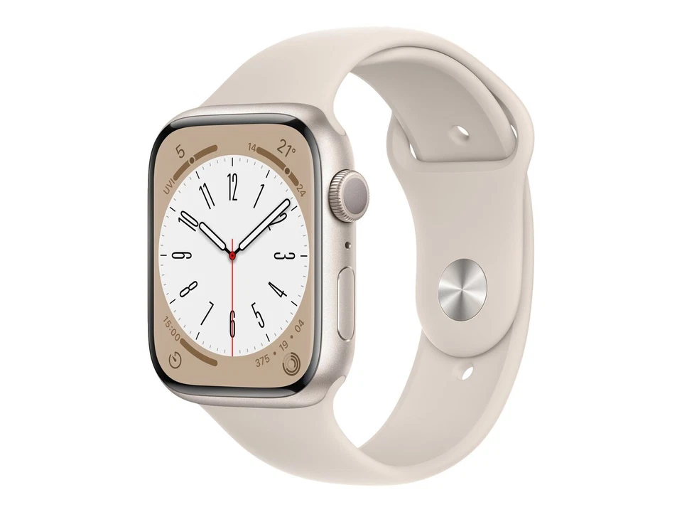 Apple Watch Series 8 (45 mm) Polarstern GPS Apple Smartwatch 3 Jahre Gewähr - Bild 1 von 1