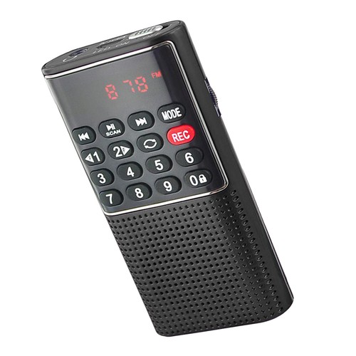 Mini radio digitale portatile ricaricabile lettore musicale MP3 FM USB SD scheda altoparlante - Foto 16 di 16