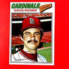 Dave Rader 1977 Topps Card #427 MLB St. Louis Cardinals