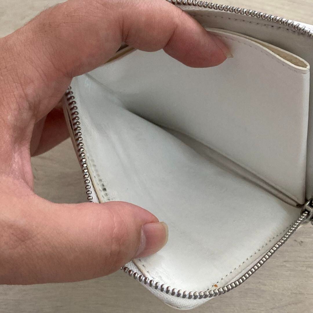MM6 MAISON MARGIELA★素敵！Lime green Leather Coin Case Maison Margiela MM6 Maison Margiela Coin Case Leather 3.7