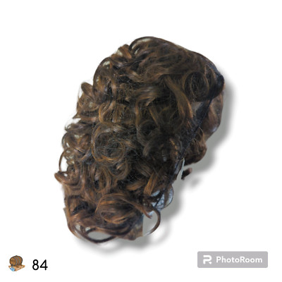 NOBLE HAIR 12 Inch Bob Wig - Front Lace - Curly - Ombre Brown - Human Hair