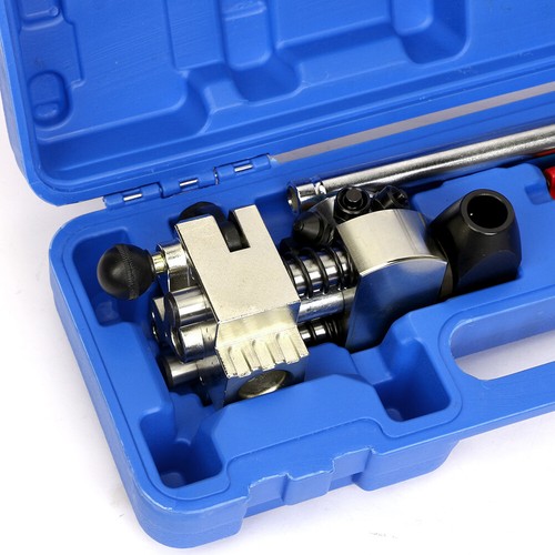 Single, Bubble, Double Flare Tool Brake Line Flaring Kit for Steel, Copper Tube - Picture 4 of 9