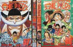 One Piece Vol 57 60 Paramount War English Manga Graphic Novels Set Lot New Ebay