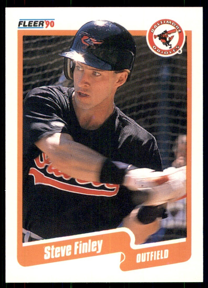 1990 Fleer #176 Steve Finley