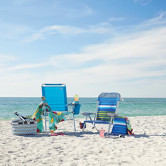 rio beach face opening sunbed high seat beach chair & lounger