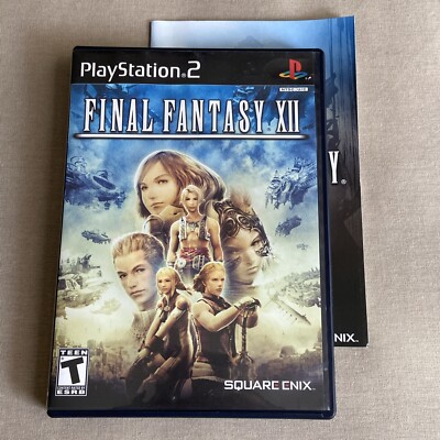 Final Fantasy XII (12) (Sony PlayStation 2 2006) PS2 Complete CLEAN Registration