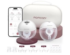 Momcozy S12 9-Levels Double Wearable Breast Pump - White