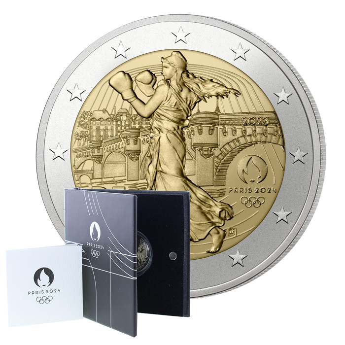 France Jeux Olympiques PARIS 2024 - La Semeuse - 2 Euros Commémo. BE 2023