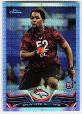 2013 Topps Chrome Prism Refractor Sylvester Williams Rookie #145 Broncos RC,/260