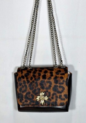 Patricia Nash Leopard Haircalf Collection Crossbody Shoulder Purse Bag NWT